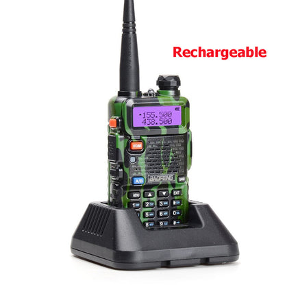 [CLEARANCE] BaoFeng UV-5R (Single) Walkie-Talkie Dual-Band VHF/UHF Transceiver 5W PC Programmable Two-Way Radio with 128 Store Channels, 136-174/400-520MHz Frequency Range, 5km Max. Talking Range, Clear Voice Output (Green)