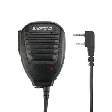 [CLEARANCE] BaoFeng 2 Pin Walkie-Talkie Push-To-Talk Speaker Microphone for UV-5R, UV-5RA, UV-5RB, UV-5RC, UV-5RD, UV-5RE, UV-5REPLUS, UV-3R+, Kenwood Radio with Belt Clip Design