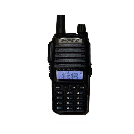 BaoFeng UV-82 (Single & Set of 2/3/4) Walkie-Talkie Dual-Band VHF/UHF Transceiver 5W PC Programmable Two-Way Radio with 128 Store Channels, 136-174/400-520MHz Frequency Range, 8km Max. Talking Range, Clear Voice Output (Black)