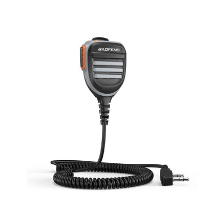 [CLEARANCE] BaoFeng 2 Pin Walkie-Talkie Rainproof Push-To-Talk Speaker Microphone for UV-5R, UV5RA, F8, UV-82, DM-5R Plus, BF-888, BF-888s, Retevis, Kenwood Radio with Anti-Noise Mic