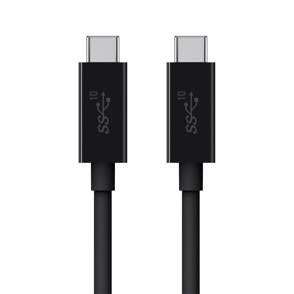 Belkin 1m 1-Meter USB Type-C 3.1 Gen 2 Male to Male 5A PD100W Charging and Data Cable Superspeed+ USB-IF Certified with 10Gbps Transfer Rate, Reversible Connectors for Smartphones, Tablets, and Type-C Enabled Devices | F2CU052BT1M-BLK