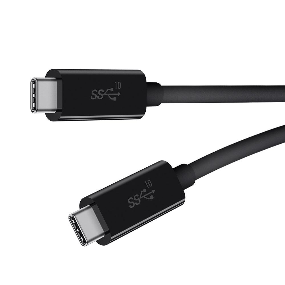 Belkin 1m 1-Meter USB Type-C 3.1 Gen 2 Male to Male 5A PD100W Charging and Data Cable Superspeed+ USB-IF Certified with 10Gbps Transfer Rate, Reversible Connectors for Smartphones, Tablets, and Type-C Enabled Devices | F2CU052BT1M-BLK