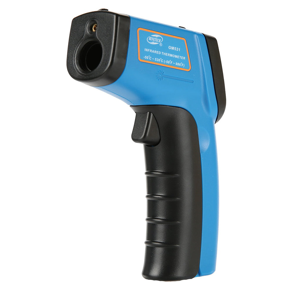 Benetech GM531 Self-Calibrating Non-Contact Infrared Thermometer Thermal Scanner (Battery Included) with Ambient Temperature Reader, Infrared Sensor from -50°-530°C for Hot Hazardous Objects, Body & Forehead Temperature Check