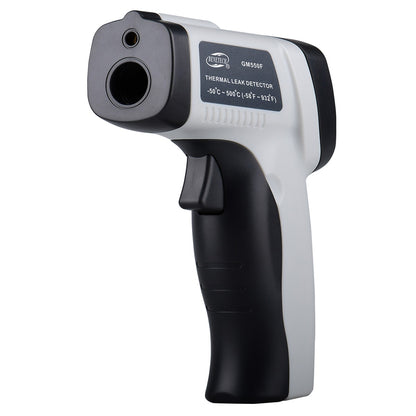 Benetech GM550F Non-Contact Infrared Thermometer / Thermal Leakage Detector (Battery Included) with Temperature Sensor from -50° to 500°C, LCD Display for Hot Hazardous Objects, Body & Forehead Temperature Check