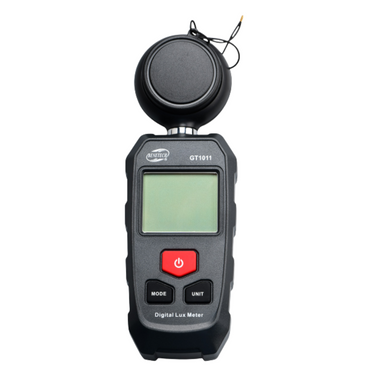 Benetech GT1011 Digital Lux Meter with 200000 Lux Range, Auto / Manual Shutdown, Data Hold Function and Alog LCD Display for Illumince and Temperature Testing