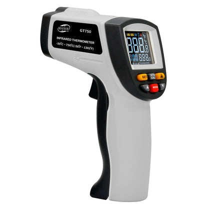 Benetech Non-Contact Infrared Thermometer Digital Thermal Scanner (Battery Included) with (-50°C - 780°C / 950°C) Sensor, Data Logging, LCD Display for Hot Hazardous Objects, Body & Forehead Temperature Check | GT750 GT950
