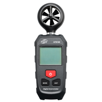 Benetech GT8160 Digital Anemometer with Full Wind Speed and Temperature Measurement, Auto / Manual Power Off, Beaufort Wind Scale and LCD Backlit Display, Frost Alert and Low Battery Indicator
