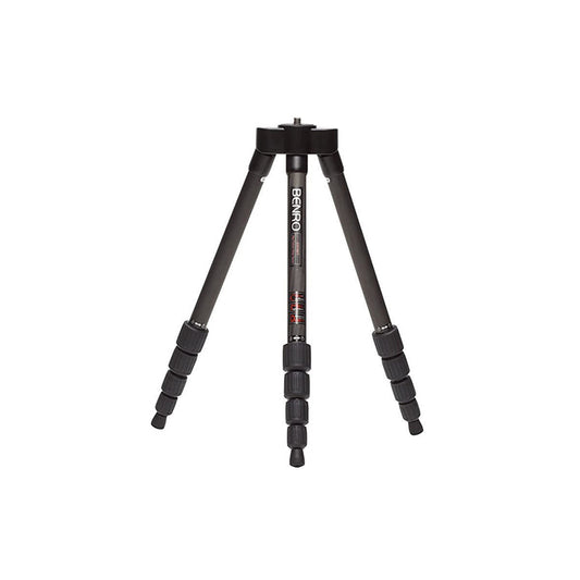 Benro C1190T Travel Flat 5-Section Carbon Fiber Tripod (No Tripod Head) with Twist Lock Legs, Extends Up to 1.3m, 8kg Max Payload, Dust & Water Resistant, Removable 2-Section Center Column for Camera Photography