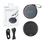BOYA Blobby Portable USB Condenser Omnidirectional Conference Microphone with 5W Smartphone Wireless Charger, Mic Max 3 Meters Range with 360 Degree Sound Pickup, Mic Mute / Unmute Button w/ Real Time Monitoring for Meetings, Interviews