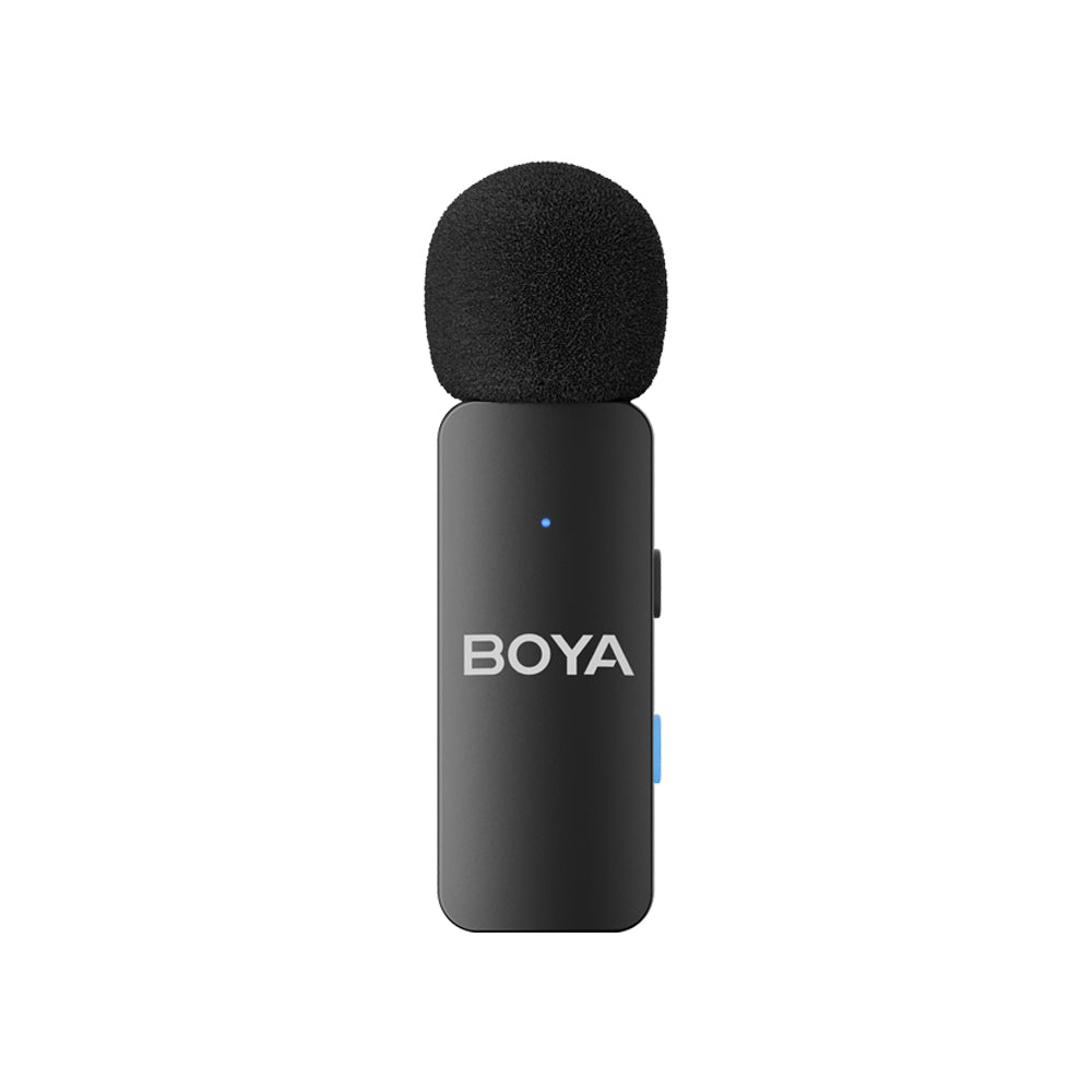 Boya BY-V4 (4TX+RX) Wireless Microphone System with 4-Peson Clip-On Mic Transmitters, USB-C/Lightning/3.5mm Audio Receiver & Charging Case for Smartphone, Camera, Computer Laptop, iPhone - Vlogging, Live Streaming, Video Content Creation
