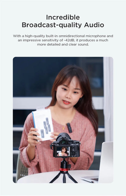 Boya BY-W4 Ultracompact 2.4GHz Four-Channel Wireless Microphone System for Cameras, Smartphones, Tablets, PC with 4 Transmitter, 1 Receiver, 30m Range, 360 Degree Omnidirectional Sound, 3.5mm TRRS Output, 2 Selectable Patterns TX RX