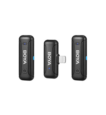 [CLEARANCE] BOYA BY-WM3T-U2 2 Person 2.4GHz Dual Channel USB Type-C Wireless Omnidirectional Microphone System with Noise Cancellation, Bypass Charging, 100m Max Range, Plug and Play For Vlogging and interviews