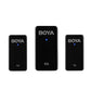 BOYA BY-WMic5 Ultracompact 2.4GHz Dual-Channel Wireless Lavalier Microphone System (Plug & Play) Clip On Mic for Smartphone, Tablet, DSLR, Mirrorless, Camera, iPad, iPhone, Android & iOS Devices - USB Type C / Lightning / 3.5mm Audio Jack