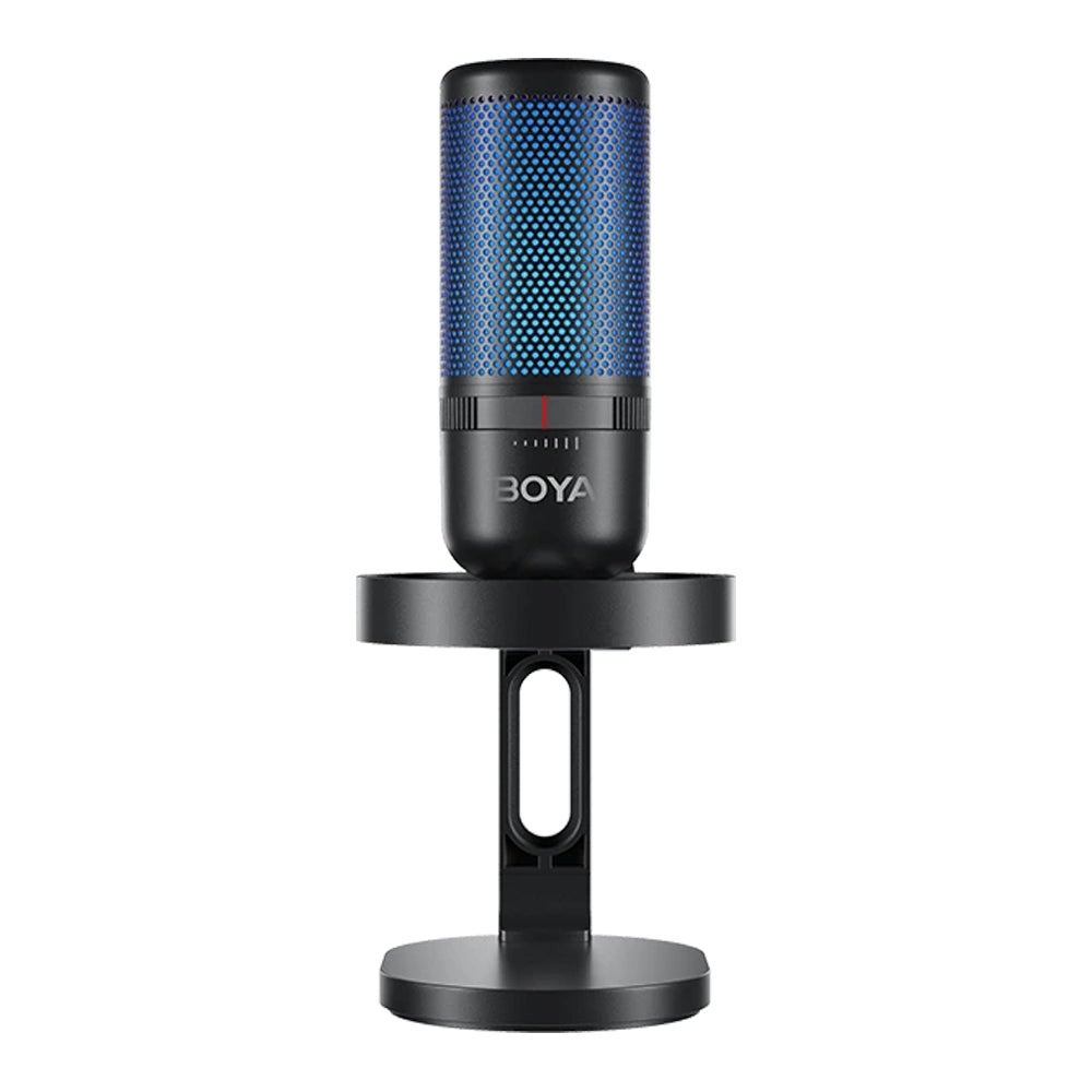 BOYA K3 Vibrant Lighting RGB Desktop USB-C Condenser Microphone with Supercardiod Polar Pattern, Noise Cancellation & Hi-Fi Audio for Podcasting, Gaming & Streaming