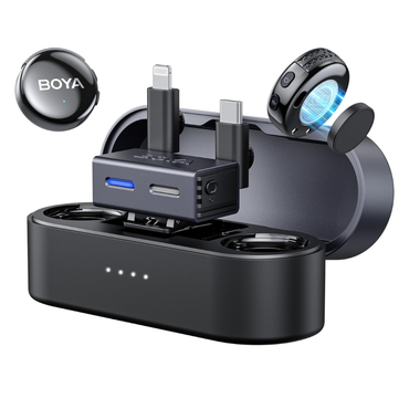 BOYA BOYALINK 3 AI-Powered Button Sized Wireless Lavalier Microphone Lapel for Vlog Interview