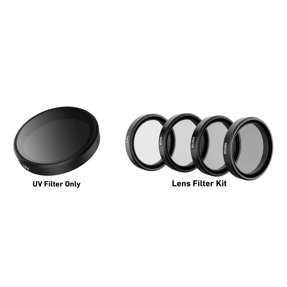 TELESIN ND8 ND16 ND32 + CPL Lens Filter Kit for DJI Osmo Action 3 / 4 / 5 / 5 Pro