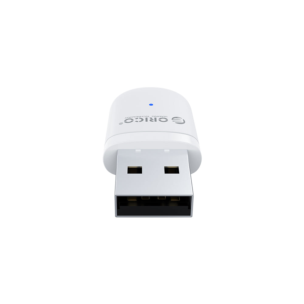 [CLEARANCE] ORICO Bluetooth 5.0 Extender Dongle Adapter Fast Pairing with 20M Max Distance and 3Mbps Transfer Rate for Wireless Connection Plug & Play for Speaker Controller - White | BTA-SW01