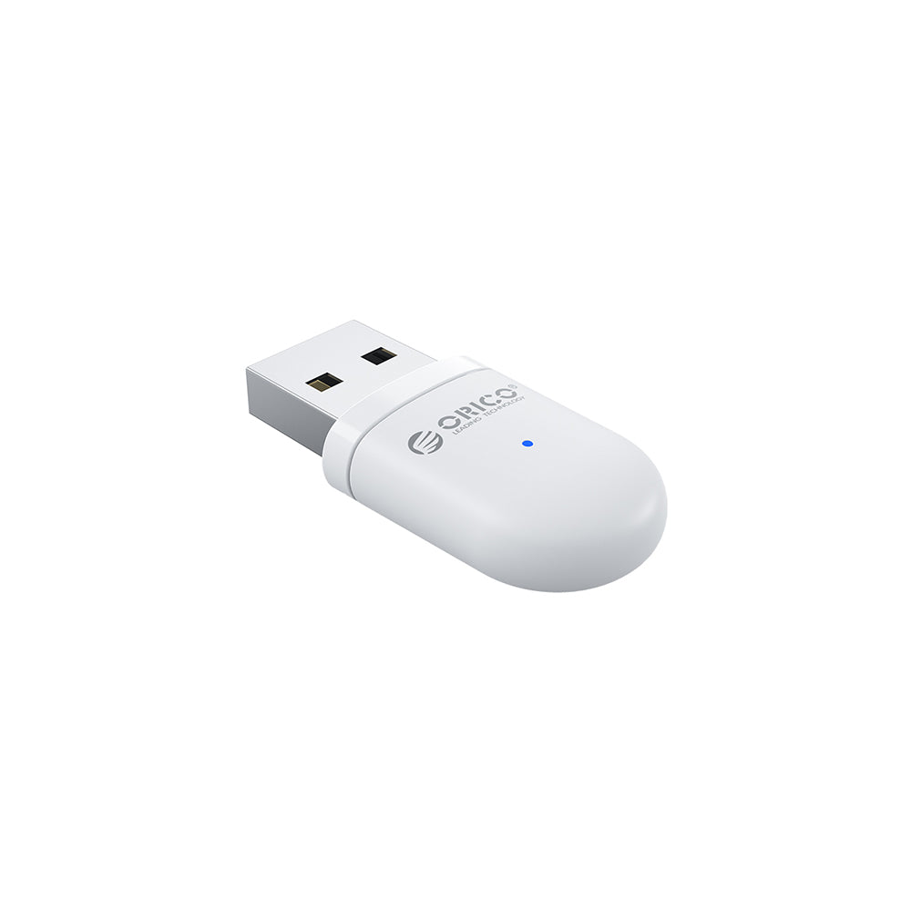 ORICO Bluetooth 5.0 Extender Dongle Adapter Fast Pairing with 20M Max Distance and 3Mbps Transfer Rate for Wireless Connection Plug & Play for Speaker Controller | White | BTA-SW01