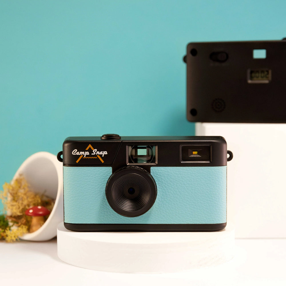 Camp Snap Version 103B Vintage Style Screen-Free Digital Camera Point & Shoot with 8MP Sensor, Rechargeable Battery 500 Max Shots per Single Charge, Internal 4GB MicroSD Card Slot Max 2000 Shots and LED Flash with Controls for Photography
