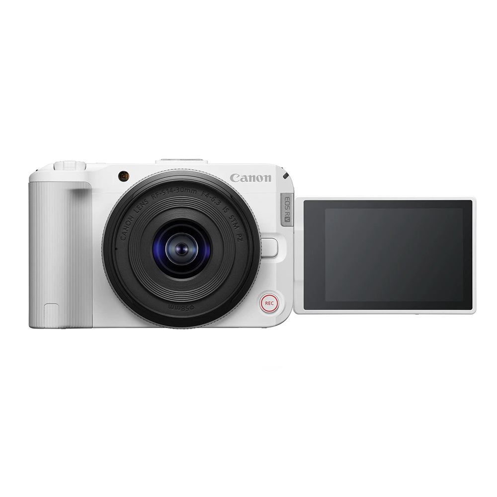 Canon EOS R50 V 24.2MP APS-C DIGIC X CMOS Mirrorless Video Camera Content Creator Kit w/ RF-S Mount 14-30mm AF IS STM PZ Lens, Hybrid Tripod Grip & Stereo Microphone, Records UHD 4K 60fps, 3" Vari-Angle Touchscreen for Vlog Vlogging