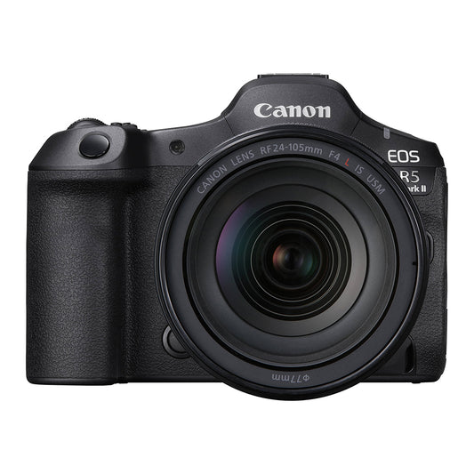 Canon EOS R5 Mark II Mirrorless Camera with 24-105mm Lens, 45MP Full Frame RF Mount Stacked BSI CMOS Sensor DIGIC X, WiFi 6 / 6E and Bluetooth, 3.2" Vari-Angle Touchscreen LCD, 8K 60 Raw/4K 60 SRAW/4K 120 10-Bit Video 30fps Pre-Continuous Shoot Mode