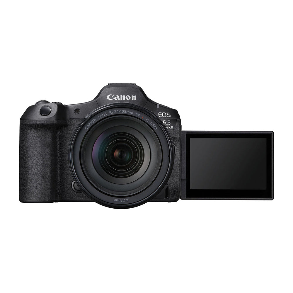 Canon EOS R5 Mark II Mirrorless Camera with 24-105mm Lens, 45MP Full Frame RF Mount Stacked BSI CMOS Sensor DIGIC X, WiFi 6 / 6E and Bluetooth, 3.2" Vari-Angle Touchscreen LCD, 8K 60 Raw/4K 60 SRAW/4K 120 10-Bit Video 30fps Pre-Continuous Shoot Mode