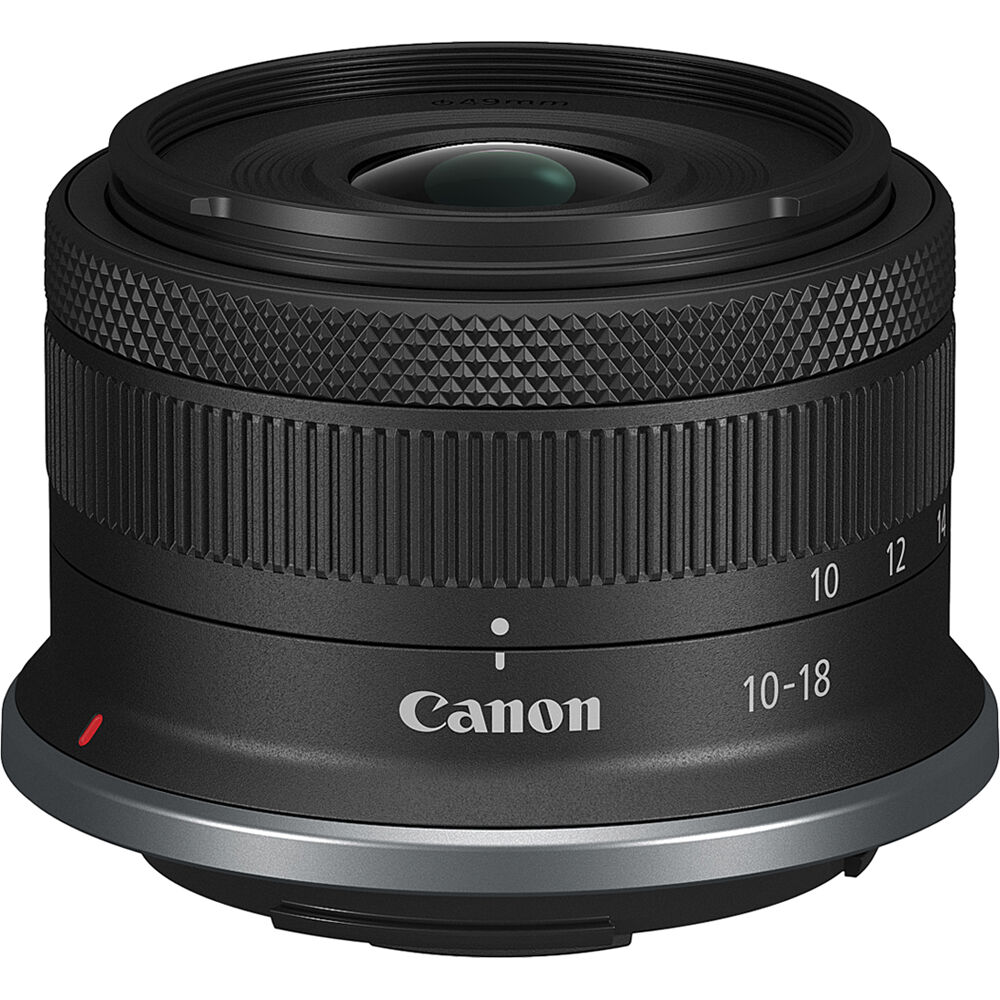 Canon RF-S 10-18mm f/4.5-6.3 IS STM Lens with Ultra-Wide Zoom 16-29mm Full-Frame Equivalent, Optical Image Stabilizer, STM Autofocus, Lightweight Travel Lens for APS-C RF-Mount Mirrorless Cameras