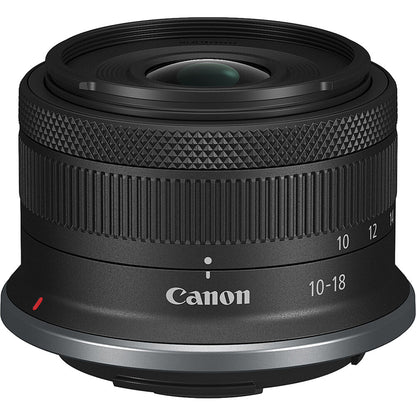 Canon RF-S 10-18mm f/4.5-6.3 IS STM Lens with Ultra-Wide Zoom 16-29mm Full-Frame Equivalent, Optical Image Stabilizer, STM Autofocus, Lightweight Travel Lens for APS-C RF-Mount Mirrorless Cameras