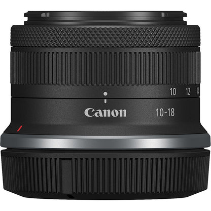 Canon RF-S 10-18mm f/4.5-6.3 IS STM Lens with Ultra-Wide Zoom 16-29mm Full-Frame Equivalent, Optical Image Stabilizer, STM Autofocus, Lightweight Travel Lens for APS-C RF-Mount Mirrorless Cameras