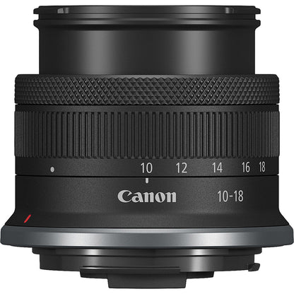 Canon RF-S 10-18mm f/4.5-6.3 IS STM Lens with Ultra-Wide Zoom 16-29mm Full-Frame Equivalent, Optical Image Stabilizer, STM Autofocus, Lightweight Travel Lens for APS-C RF-Mount Mirrorless Cameras