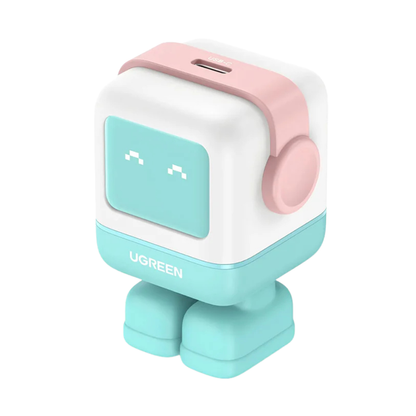 UGREEN Nexode 30W USB Type C PD Robot GaN Fast Charger with LED Screen Display & Magnetic Plug Cover