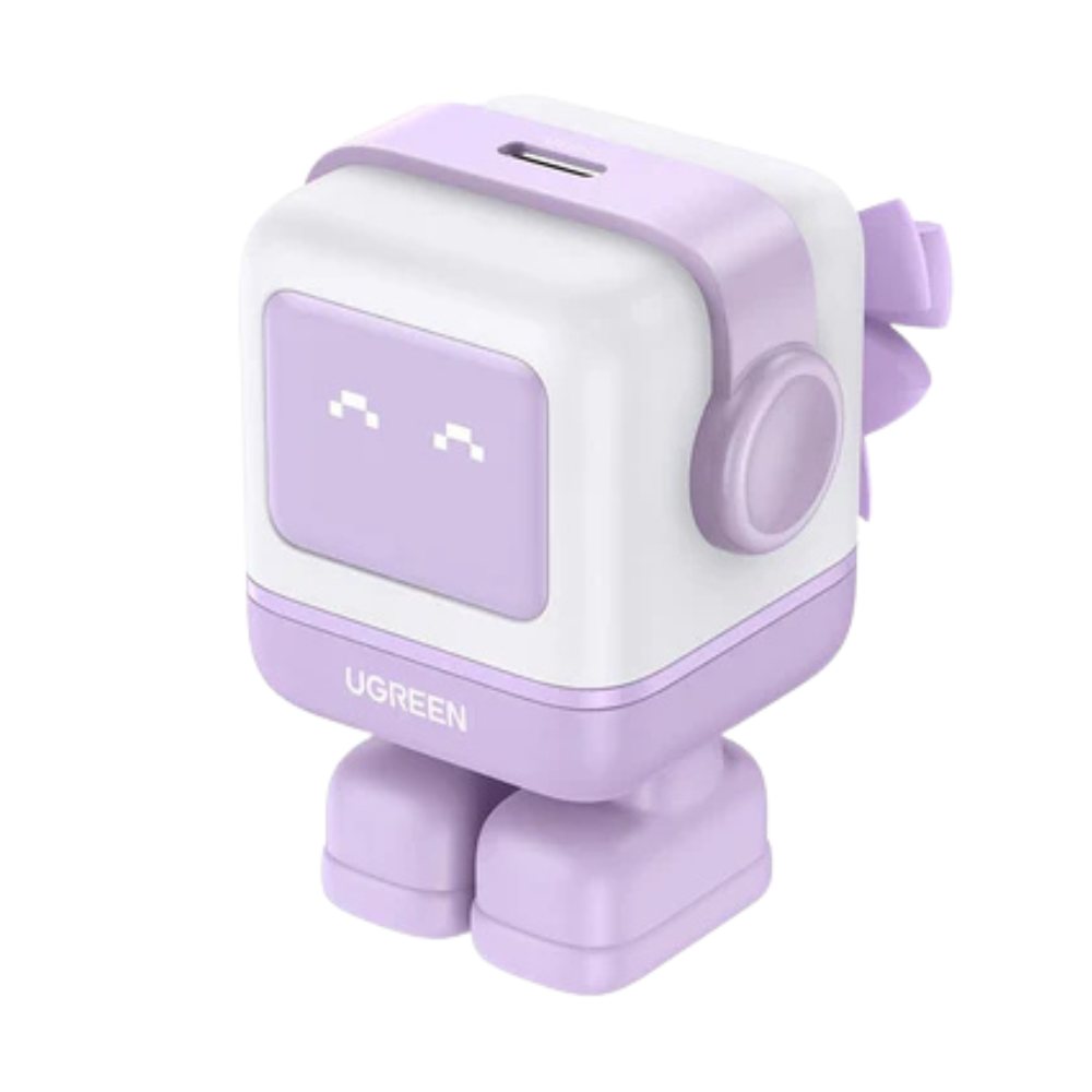UGREEN Nexode 30W USB Type C PD Robot GaN Fast Charger with LED Screen Display & Magnetic Plug Cover