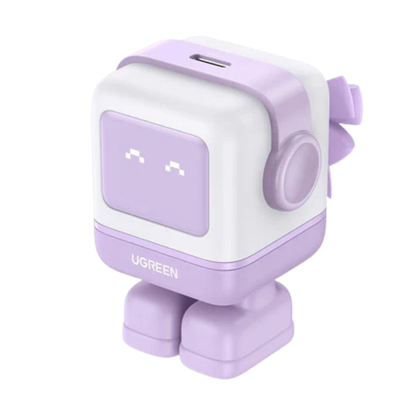 UGREEN Nexode 30W USB Type C PD Robot GaN Fast Charger with LED Screen Display & Magnetic Plug Cover