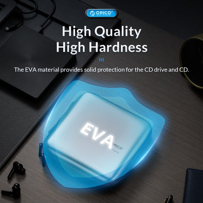 [CLEARANCE] ORICO External CD Drive Storage Bag Protective Electronic Accessories Organizer Case for CD, DVD, Blu-ray Drive, USB Flash Drive, USB Adapter, OTG, SD/TF Memory Card, External Hard Disk Drive, Wire Earphone, Data & Charging Cable | CDBAG