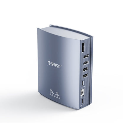 [CLEARANCE] ORICO USB 3.0 15-in-1 Multifunctional Docking Station with 10Gbps Type C Input, 4K 60Hz UHD, Support Apple M1, PD 100W, 5Gbps USB-C, USB-A 3.0, 480Mbps USB-A 2.0, 3.5mm AUX, 1000Mbps Ethernet, SD & TF Card Slot | CDH-15N