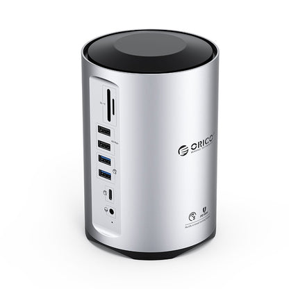 [CLEARANCE] ORICO 15 Port Multifunctional Docking Station with 5Gbps USB Type-C / USB-A 3.0 Input, 4K 60Hz UHD, PD 100W, Support Apple M1/M2, USB-A 2.0 480Mbps, 3.5mm AUX, 1000Mbps Ethernet, SD & TF Card Slots for PC Desktop Computer Laptop