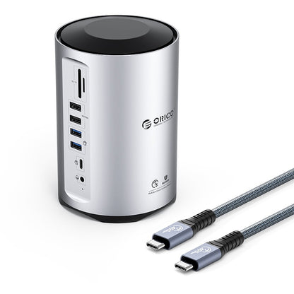 [CLEARANCE] ORICO 15 Port Multifunctional Docking Station with 5Gbps USB Type-C / USB-A 3.0 Input, 4K 60Hz UHD, PD 100W, Support Apple M1/M2, USB-A 2.0 480Mbps, 3.5mm AUX, 1000Mbps Ethernet, SD & TF Card Slots for PC Desktop Computer Laptop