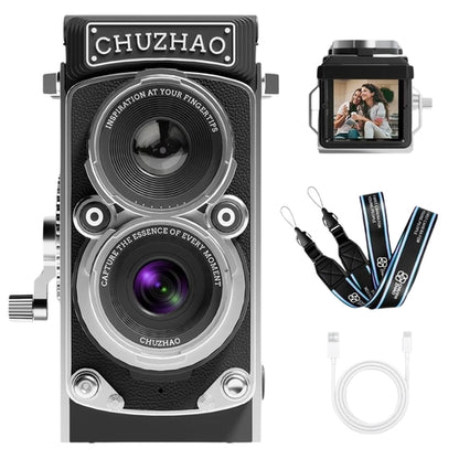 CHUZHAO 12MP TLR Digital Twin Lens Reflex Retro Style Toy Camera