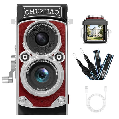 CHUZHAO 12MP TLR Digital Twin Lens Reflex Retro Style Toy Camera