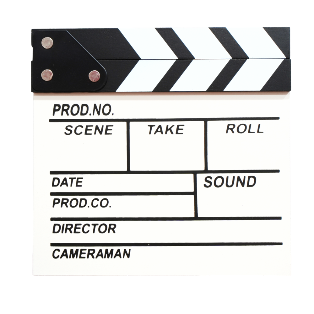 Cinepro 30 x27cm | 20 x 20cm Wood Film Directors Clap Board for Movie Production