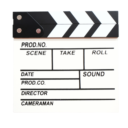 Cinepro 30 x27cm | 20 x 20cm Wood Film Directors Clap Board for Movie Production