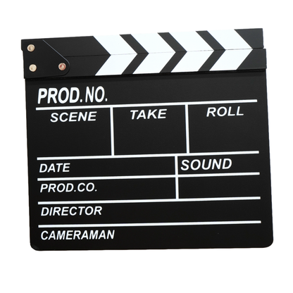 Cinepro 30 x27cm | 20 x 20cm Wood Film Directors Clap Board for Movie Production