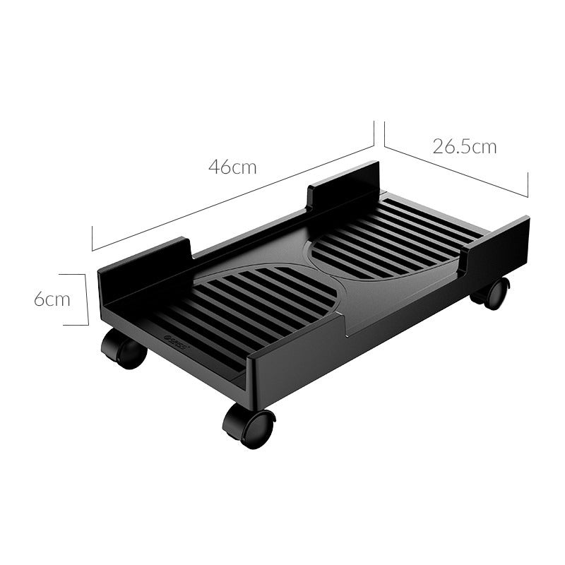 ORICO CPU PC Tower Case Holder Bracket Stand with Rotating Wheels, Base Ventilation Holes, 20KG Max Load, High-side Edges for Computer Desktop System Units | CPB3