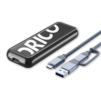[CLEARANCE] ORICO CPM2C3 SATA to USB 3.1 Gen.1 M.2 SSD Enclosure Tool-Free with 0.3m Multi-Purpose Type C to Type C/USB-C to USB-A Cable, 6Gbps Fast Data Transfer Rate, 4TB Supported Capacity for Windows, macOS, Linux (Red)