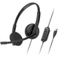Creative HS-220 V2 USB Digital Audio Wired On-ear Headset with Noise-Cancelling Condenser Boom Mic, In-Line Microphone & Headphone Controls, Foam Padded Earmuffs for Video Conference & Calls, PC, Laptop Computer, Windows & macOS | EF1070