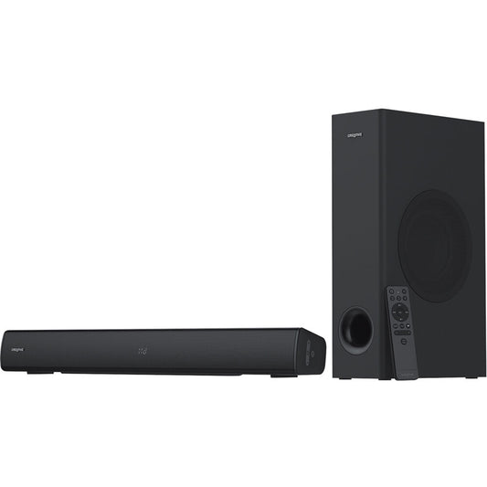 Creative Stage V2 2.1 160W Bluetooth 5.1 Surround Sound Speaker Soundbar & Subwoofer with HDMI ARC, 3.5mm AUX, Optical, USB-A to USB-C Wired Audio-In for Home Entertaiment, Gaming, Movie & Music Streaming, TV, PC, Computer, Display Monitor