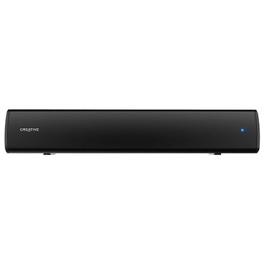 Creative Stage Air V2 20W Bluetooth 5.3 Compact Desktop Speaker Soundbar w/ Built-in Battery, 3.5mm AUX & USB-C to USB-A Cable Wired Audio Connection for Home Entertaiment, Gaming, Movie & Music Streaming, TV, PC, Computer, Display Monitor
