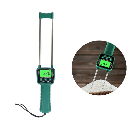 EAGLETECH Grain Moisture Meter with 7.5%-50% Measurement Range, +0.5% Measurement Accuracy, +0.5% Resolution, Voice Type, Memory Function, and an LCD Display Feature for Grains, Corn, Wheat, Rice, Soybeans, Peanuts, and More