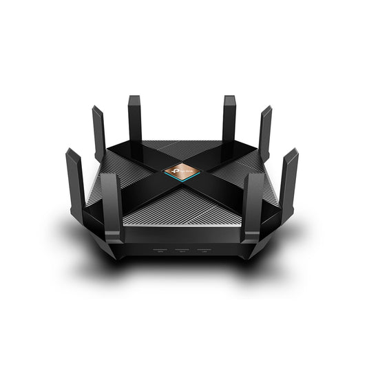 TP-Link Archer AX6000 Dual Band Next-Gen MU-MIMO Wi-Fi 6 Router with 2.5G WAN Port, 4804Mbps at 5GHz, 1148Mbps at 2.4GHz, 8 Gigabit Ethernet Ports, Type A / Type C USB 3.0 Port, 1.8GHz Quad-Core CPU, OFDMA, Beamforming, Alexa Supported