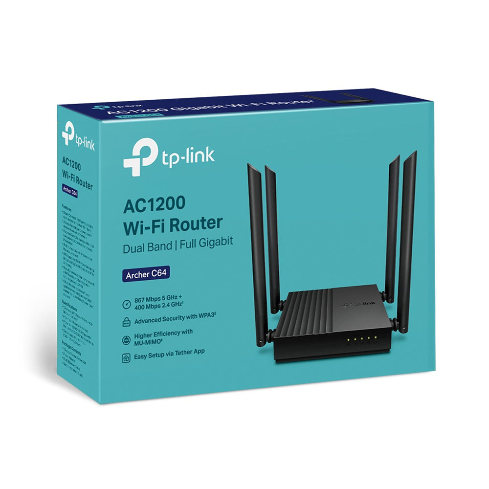 Roteador Wireless TP-Link Archer C6 Gigabit MU-MIMO - AC1300